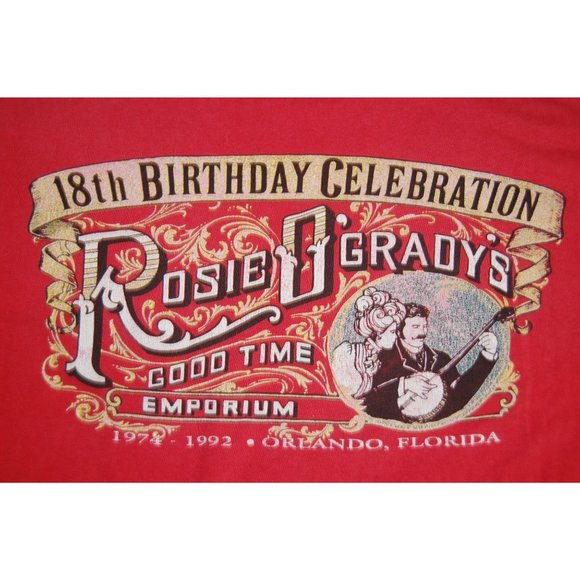 Vintage 1992 Rosie O'Grady's Good Time Emporium Orlando T-Shirt Men's XL - Picture 6 of 8